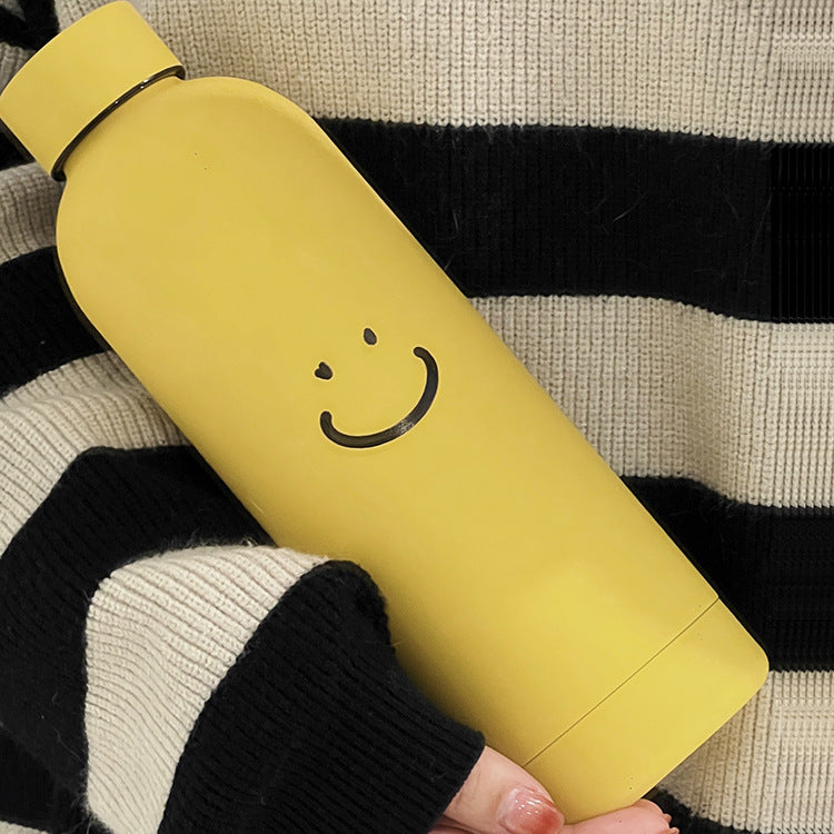 Smile A Narrow Mouthed Bottle Cute Portable Insulation Vacuum Gift Cup