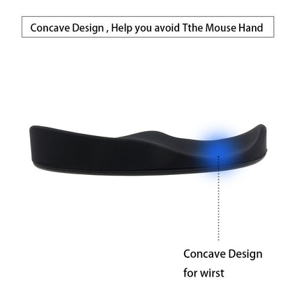 Ergonomic Mouse Wrist Rest Mouse Pads Silicon Gel Non-Slip Streamline Wrist Rest Support