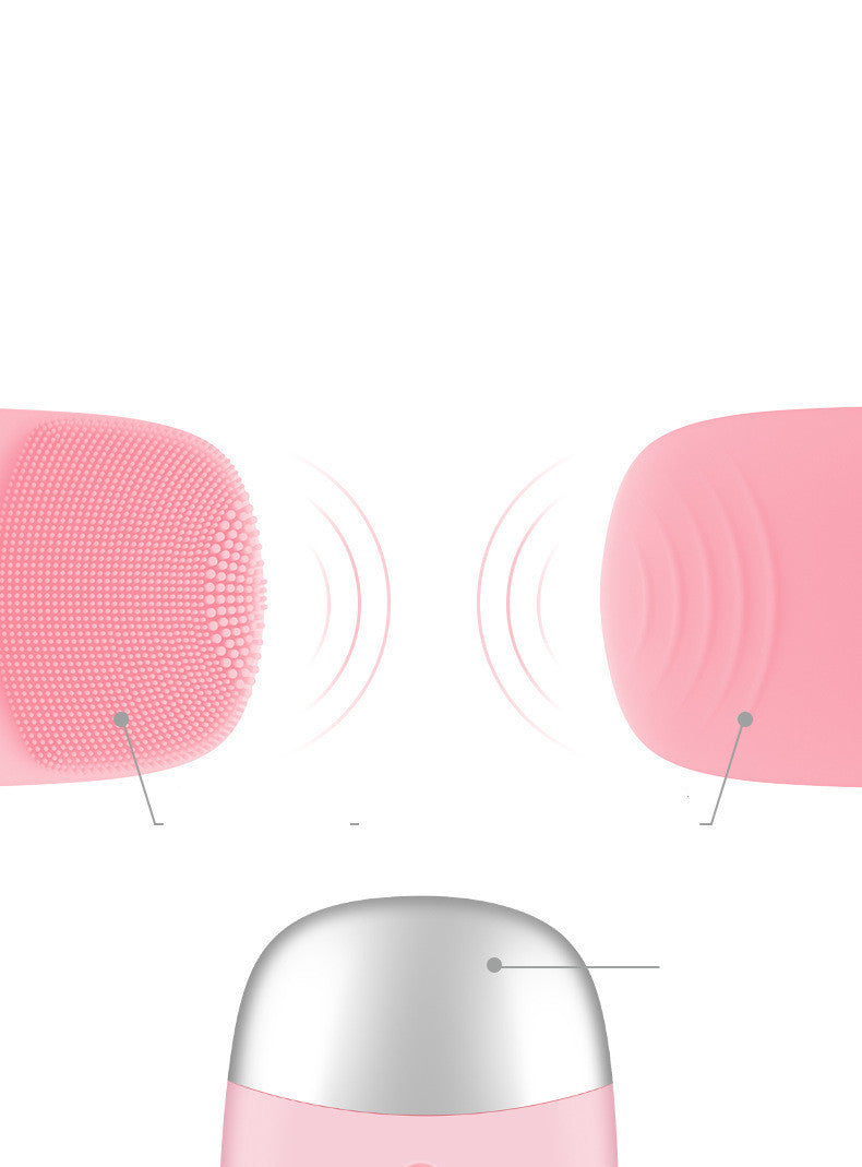 Mini Silicone Electric Face Cleansing Brush Electric