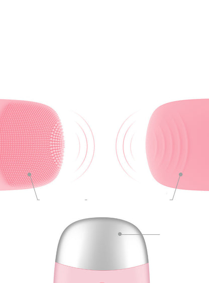 Mini Silicone Electric Face Cleansing Brush Electric