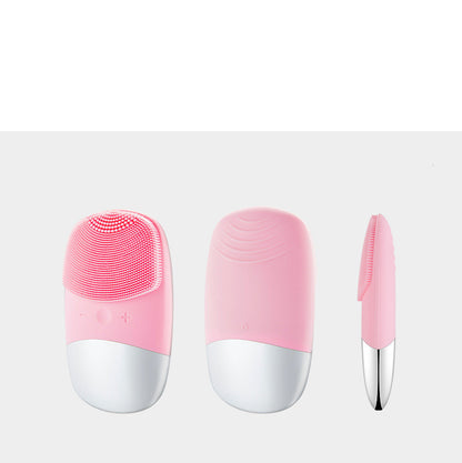 Mini Silicone Electric Face Cleansing Brush Electric