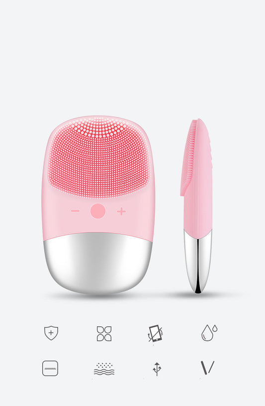 Mini Silicone Electric Face Cleansing Brush Electric