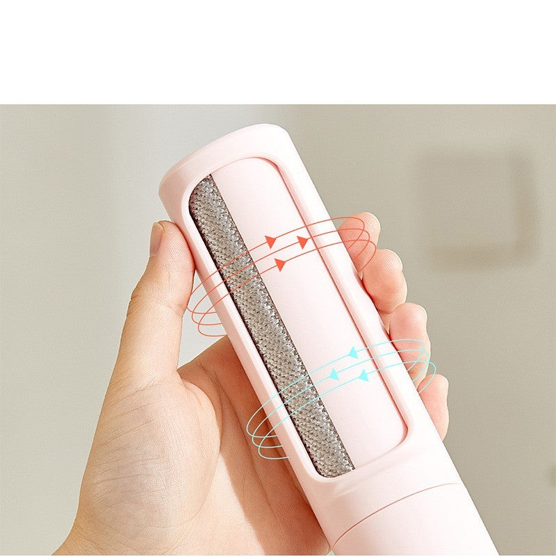 2-1 Reusable Pet Hair Remover Brush Lint Roller Portable Effective Self Cleaning