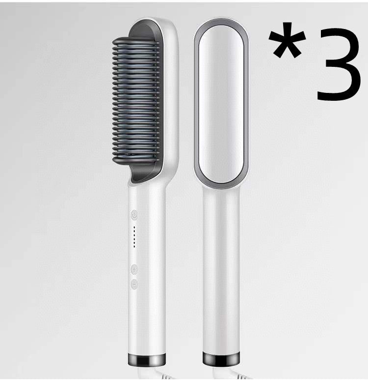 New 2 In 1 Hair Straightener Hot Comb Brush