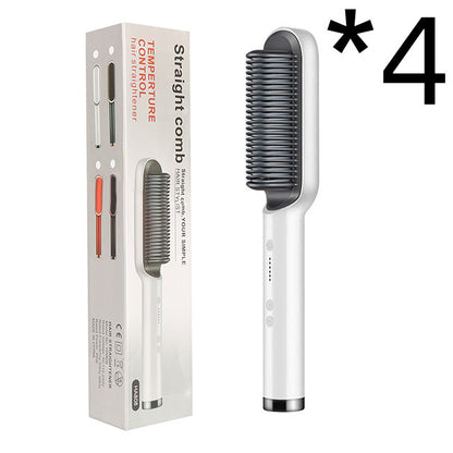 New 2 In 1 Hair Straightener Hot Comb Brush