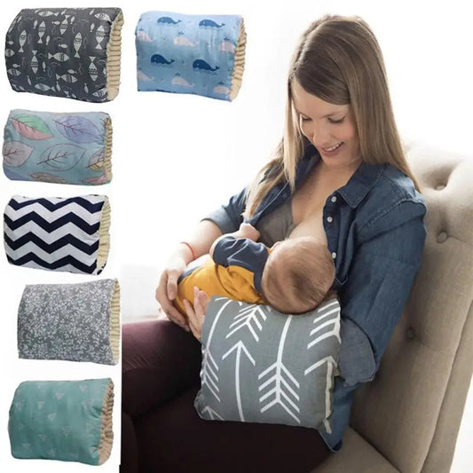 Adjustable Baby Cotton Nursing Arm Pillow With Baby Milk Bottle