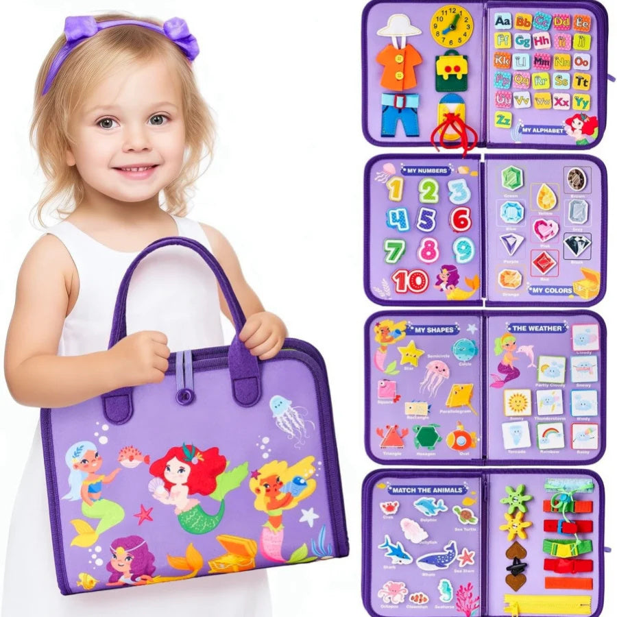 New Busy Book Children's Busy Board Dressing And Buttoning Learning