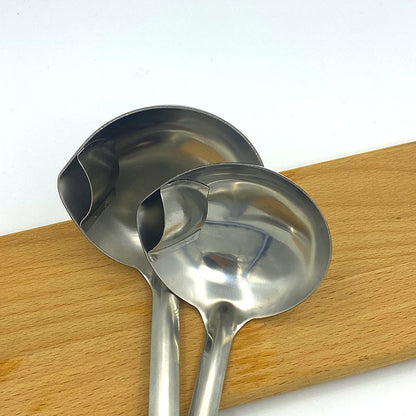 Stainless Steel Grease Strainer Long Handle Household Ladle Oil Filter