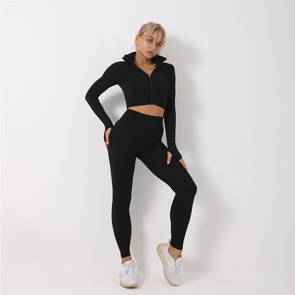 3PCS Yoga Set Seamless Sport Set Women Gym Clothing
