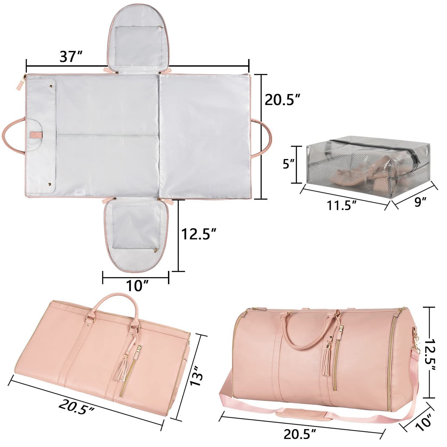 Large Capacity Travel Duffle Bag Women's Handbag Folding