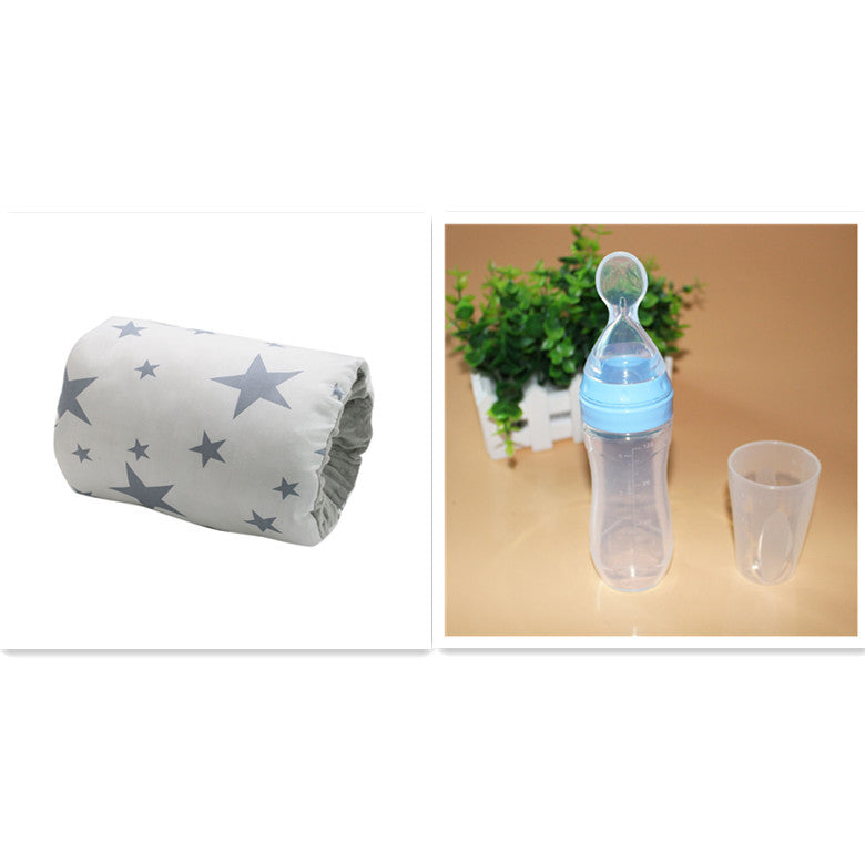 Adjustable Baby Cotton Nursing Arm Pillow With Baby Milk Bottle