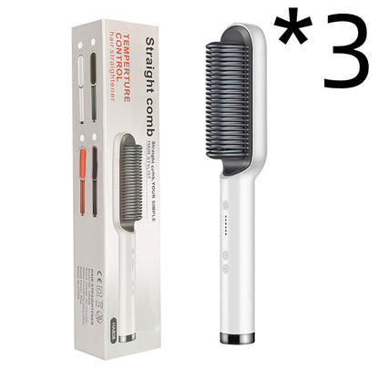 New 2 In 1 Hair Straightener Hot Comb Brush