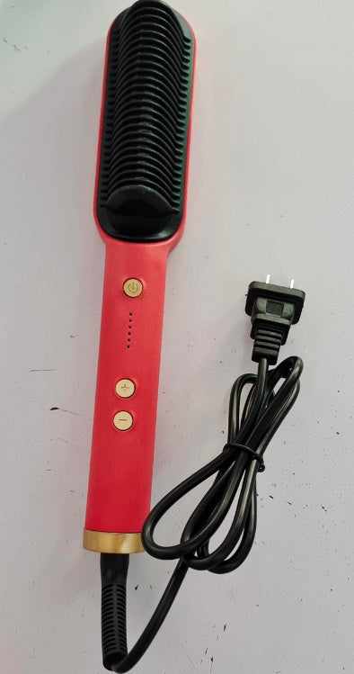 New 2 In 1 Hair Straightener Hot Comb Brush