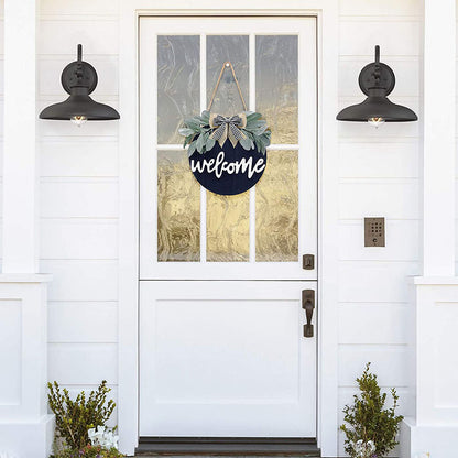 Welcome Wreath Sign For Farmhouse
