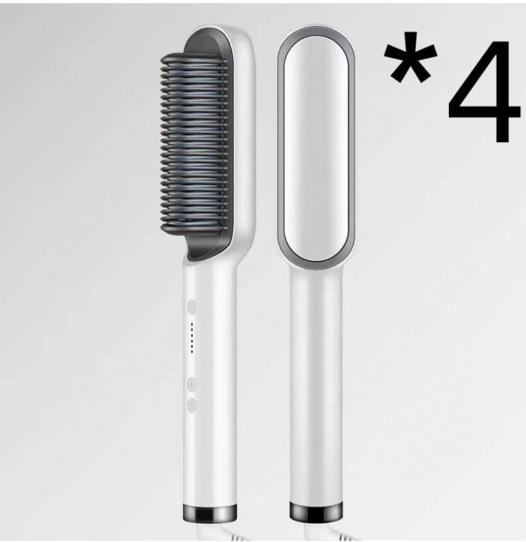New 2 In 1 Hair Straightener Hot Comb Brush
