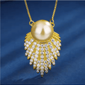 Fritillaria Pearl Pendant Set